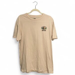 Salty Crew Men’s “The Sand Bar” Tan Short Sleeve Graphic Shirt Size Large